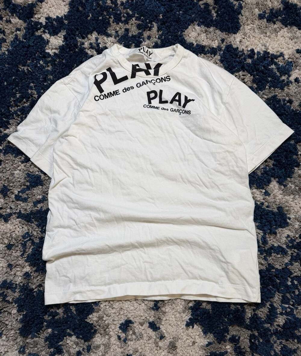PLAY Comme des Garçons Double Logo Graphic T-Shirt